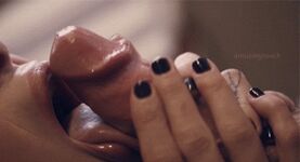 Incredible Blowjob - White Man Handjob Black Cock Porn Gif Car